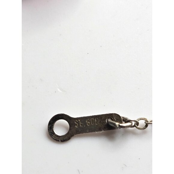 Vintage STERLING Silver Aurora Borealis Crystal Necklace & Clip on Earring Set - Picture 5 of 8